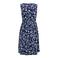 thumbnail image 3 of Womens Summer Sleeveless Tank Dresses Casual Round Neck Floral Print Short Dress, 3 of 7