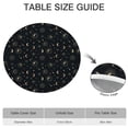 thumbnail image 6 of Black Sun Moon Star Pattern Round Fitted Tablecloth with Elastic Edge,Dining Table Cover Waterproof,Outdoor Round Tablecloth for Camping,Dining,Indoor and Outdoor, 6 of 7