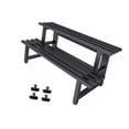 thumbnail image 2 of Soporte para plantas Zulema de 2 niveles organizador de Metal negro 120cmx38cmx53cm, 2 of 8