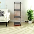 thumbnail image 6 of Korean Black 4-Tier Heavy Duty Stainless steel Storage Shelving Unit, 100lbs/shelf (49"H x 14.9"W x 13.7"D) for Indoor/Outdoor Organization , Modular Rack, Extremely Durabl, 6 of 8