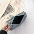 thumbnail image 2 of Bolso de mujer Cadena Y2K Bolsos de compras PU Hot Girls Punk Bag Purse (Azul claro), 2 of 7