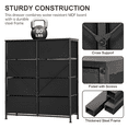 thumbnail image 3 of CL.HPAHKL 8-Drawer Storage Organizer Dresser, Fabric Storage Tower with Spacious Drawers, Wide Chest of Drawers for Living Room, Closet, Nursery, Black, 3 of 12