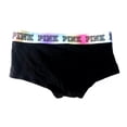 thumbnail image 2 of Victoria's Secret Pink Boyshort Shortie Underwear/Panty Black Ombre Multicolor Logo Band Medium NWT, 2 of 2