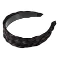 thumbnail image 6 of Unique Bargains 1 Pcs 1.61 Inch Wide Synthetic Hair Braided Headband Hair Hoop for Women and Girl Black Brown, 6 of 7