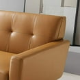 thumbnail image 3 of Modway Engage Top-Grain Leather Living Room Lounge Sofa in Tan, 3 of 5