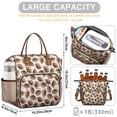 thumbnail image 5 of Brown Footballs on Beige Pattern Womens Lunch Box for Work,Insulated Large Lunch Bag for Tween and Teen,Loncheras Para Mujer,Leakproof Adult Lunch Bag for Work,Beach,Travel,Picnic,Camping, 5 of 7