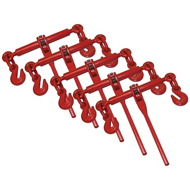 5 ratchet binders for heavy duty cargo flatbed trailers 5/16 3/8