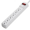 thumbnail image 3 of Belkin 6-Outlet Power Strip Surge Protector (F5C047), White – 3-Foot Cord, 300 Joules, Wall Mountable Extension Strip for Home, Office, Electronics, Computers, TVs, and More, 3 of 4