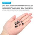 thumbnail image 4 of Unique Bargains 12pcs Stylus Pen Tips Conductive Mesh Fiber Capacitive Touch Screen Pens Tip Replacement 6.5mm, 4 of 7