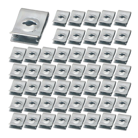 Reliable Metal Car Speed Fasteners Unuts Thread Screws Bumpers Clips Pack of 50