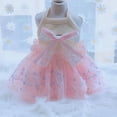 thumbnail image 5 of SPRING PARK Dog Princess Dresses Puppy Bow Knot Dress Pet Tulle Dresses Embroidery Pattern Mesh Puppy Dog Princess Summer Dresses for Small Medium Cat Puppy Dog, 5 of 7