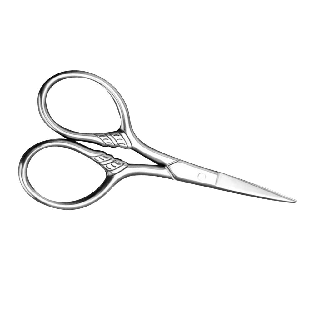 Male, Stainless Steel Sharp Beard Scissors, Ears Nose Hair Scissors