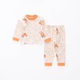thumbnail image 1 of 1-6Y Baby Clothes Unisex Homewear Sets Boy Infant Pajamas Cartoon Print Long Sleeved Top and Pants 2Pcs Girls Toddler Long Johns, 1 of 6