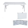 thumbnail image 1 of Elodie Table à Manger Pliable, Robuste, Multifonction, Portable, Table de Camping, Pliante 183cmx76cmx74cm, 1 of 8
