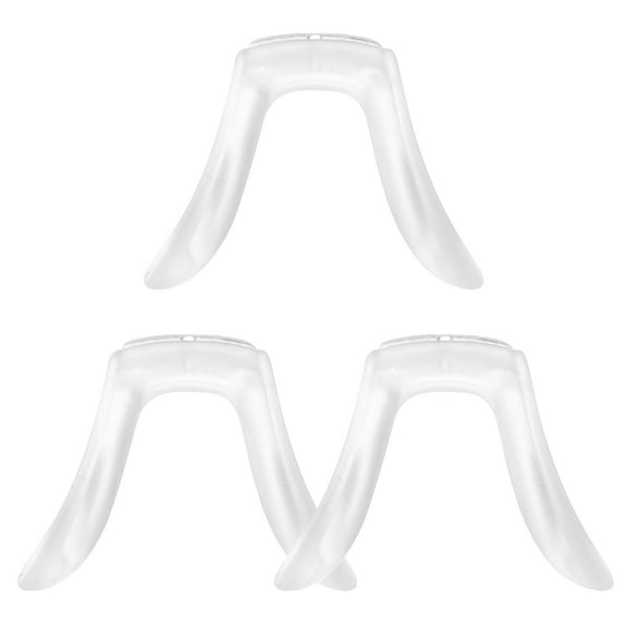 ITSELFER 4pcs Soft Silicone U Shaped Eyeglasses Nose Pads Anti-Slip Nose Support Pad Clear Eyeglass Nose Piece Replacement for Glasses Nose Bridge