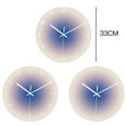 thumbnail image 2 of MesaSe Gradient Glass Hanging Clocks Noiseless Quartz Wall Watch Clock for Porch Balcony Corridor Use, 2 of 2