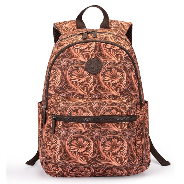 Mochila Montana West Western Travel impermeable para mujer