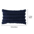 thumbnail image 3 of VQPeo Boho Striped Jacquard Decorative Throw Pillow Cover with Tassel - Cotton Linen Cushion Cover for Couch Sofa Chair, 3 of 4
