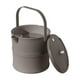 thumbnail image 1 of Cubo de basura para desechos de té, bote de basura para accesorios de mesa de ceremonia, grande, portátil con Gris, 1 of 9