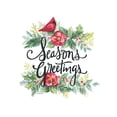 thumbnail image 3 of Arthurs, Diane 12x14 Black Modern Framed Museum Art Print Titled - Seasons Greetings Wreath, 3 of 5