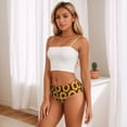 thumbnail image 4 of Womens Underwear - No Show Seamless Underwear for Women, Chocolate Plaid Sunflower Soft Stretch Women's Panties, Hipster Ladies Panties Breathable Bikini Underwear Briefs, 4 of 5