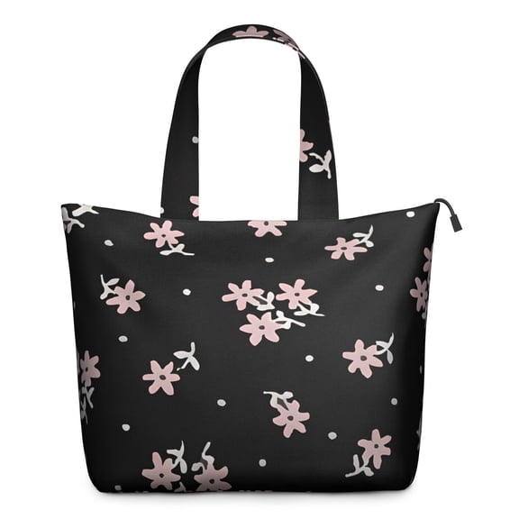 Pioneer Flower Floral Print Pattern Travel Tote Bags for Women Carry On,Large Weekender Bags for Women Travel,Multi Functional Duffle Bag for Work,Shopping,Sports
