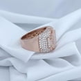 thumbnail image 4 of Dreamofdazzles Jewels 4.00 Ct Round Cut White Diamond Engagement Square Frame Anniversary Wedding Band Ring 14K Rose Gold Plated 925 Sterling Silver For Men's -10, 4 of 4