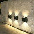 thumbnail image 5 of RKZDSR Solar Wall Lights Outdoor IP65 Waterproof, Modern Up & Down Sconce for Garden Porch, 4 Pack - Warm Light, Easy Installation, Long Battery Life, 5 of 9