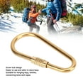 thumbnail image 4 of Screw Lock Keychain Hook, Portable 4 PCS Brass Screw Lock Clip DIY Brass  for Hiking, 4 of 8