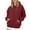Wine, variant on Women's Cozy Oversized Sweatshirt Hoodie Long Sleeve Loose Fit Pullover for Seasonal Layering Coffee L