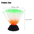 thumbnail image 2 of Soft Silicone Glowing Aquarium Anemone Aquatic Artificial Coral for Fish Tank Green 18.5cm Height, 2 of 7