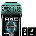 thumbnail image 3 of AXE Deodorant Stick For Long Lasting Odor Protection, Aluminum Free, Apollo Sage & Cedarwood Men's Deodorant, 3 oz Twin Pack, 3 of 10
