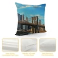 thumbnail image 4 of Heduofu Decorative Pillow Cover Financial Modern Famous Skyline New Dusk York City Outdoor Sky Travel Ny Linen Throw Pillows Case for Couch Bed Sofa Soft Pillowcase White, 4 of 5
