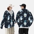 thumbnail image 4 of Fotbe Gnome and Snowflakes Chaqueta con Protección Solar UPF 50+ para Hombre y Mujer, Camisa con Capucha y Bolsillos-Medium, 4 of 7