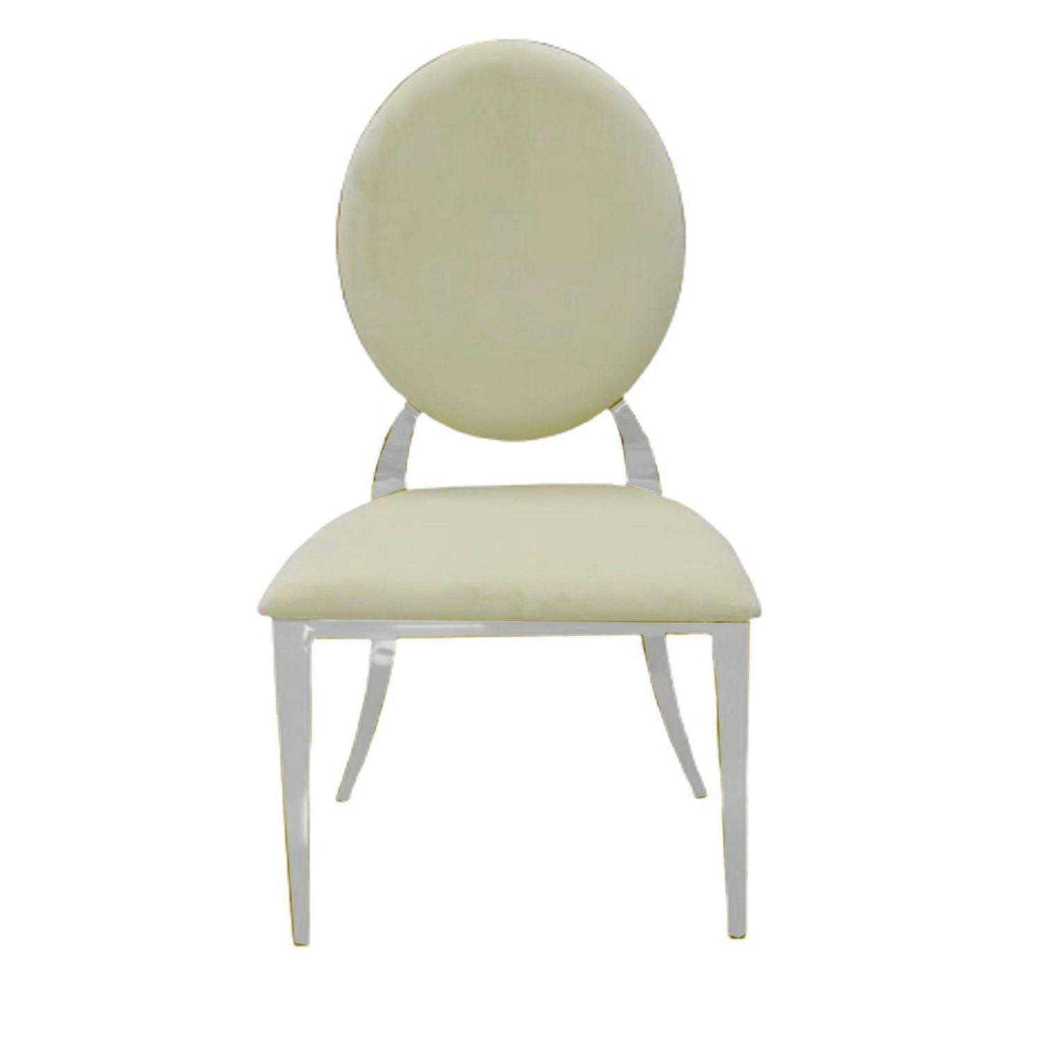 Canadian Zara Velvet Silver Dining Chair (Set of 2)