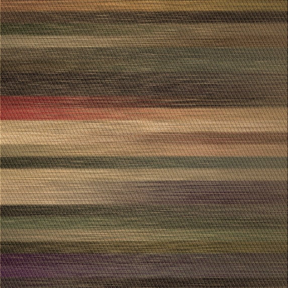 Ahgly Company Indoor Square Patterned Copper Brown Area Rugs, 4' Square