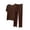 Coffee, variant on Cavosen Mens Pajama Sets 2 Piece Trendy V Neck Short Sleeve Sleepwear with Loose Pants Solid Breathable Loungewear Summer Soft Matching Set