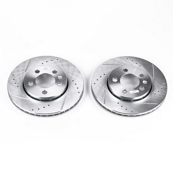 Power Stop EBR647XPR Evolution Drilled & Slotted Rotors -Rear