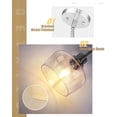 thumbnail image 4 of Luces colgantes Emak de cristal transparente, 20 cm, isla de cocina, paquete de 2, 4 of 7