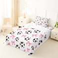 thumbnail image 5 of Erosebridal Cute Bowtie Twin Sheet Sets For Girl,Football Sport Games Ball Theme Kids Bedding 3 Pieces, 5 of 6