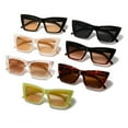 thumbnail image 2 of Lunettes de Soleil Il de Chat Tendance pour Femmes/hommes Lunettes de Soleil Carrées Rétro Protection UV400 Lunettes de Mode Accessoires Beige Type2-Bleu, 2 of 6