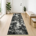 thumbnail image 3 of Brisasol Runner Rugs for Hallway 2x6 Black Grey Washable Carpet Runners Non-slip Kitchen Runners Abstract Indoor Floor Runners for Home Bedroom Entryway, 3 of 8