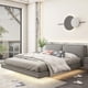 thumbnail image 4 of Leather Beds Minimalist Home Furniture Queen Bed Frame Small Apartment 150 Nordic Bedroom Set My Lux Decor Round, 4 of 15
