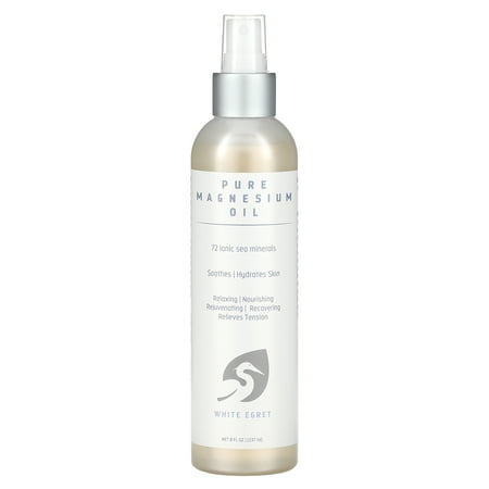 White Egret Personal Care Pure Magnesium Oil, 8 fl oz (237 ml)