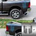 thumbnail image 2 of Betsy Ross Flag 1776 Distressed American USA US Flag Rear Truck Bed Vinyl Decal Sticker fits Most Pickup Trucks 13 Stars EUA Flag Rear Graphic Founding Fathers Flag (11" x 25", Ice Blue), 2 of 8