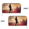 thumbnail image 3 of Descendants The Rise of Red Leather Hand Wallet Card Bag Long Wallet Handbag PU Clutch Purse Storage Bag Zip Organizer With Card Slots, 3 of 8