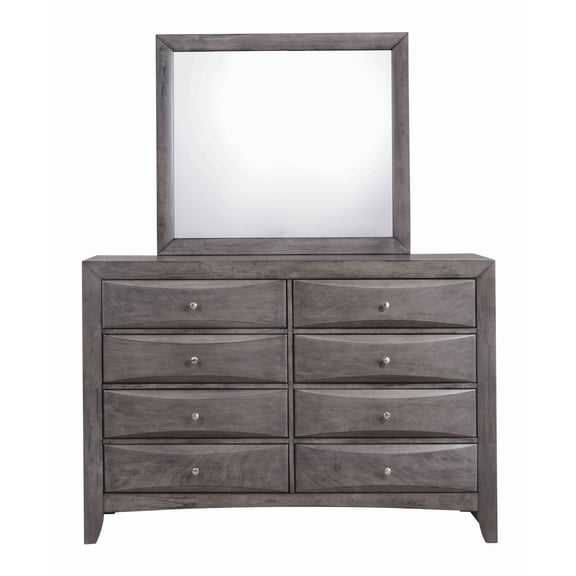 Picket House Furnishings 39" x 35" Gray Madison Dresser Mirror