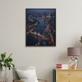 thumbnail image 4 of Paint By Numbers Kit for Adults Beginner - DIY Evening Cityscape River Bridge Lights Canvas Painting Kits for Adults, Frameless Paint By Number for Adults for Home Wall Decor 16x20 Inch, 4 of 7