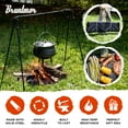 thumbnail image 6 of Bruntmor Portable Cast Iron Outdoor Swing BBQ & Campfire Cooking Stand, 6 of 9