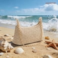 thumbnail image 5 of JASGOOD Beach Bags for Women Summer Straw Purse Boho Woven Shoulder Bag Vacation Handbag Crochet Purse, 5 of 9